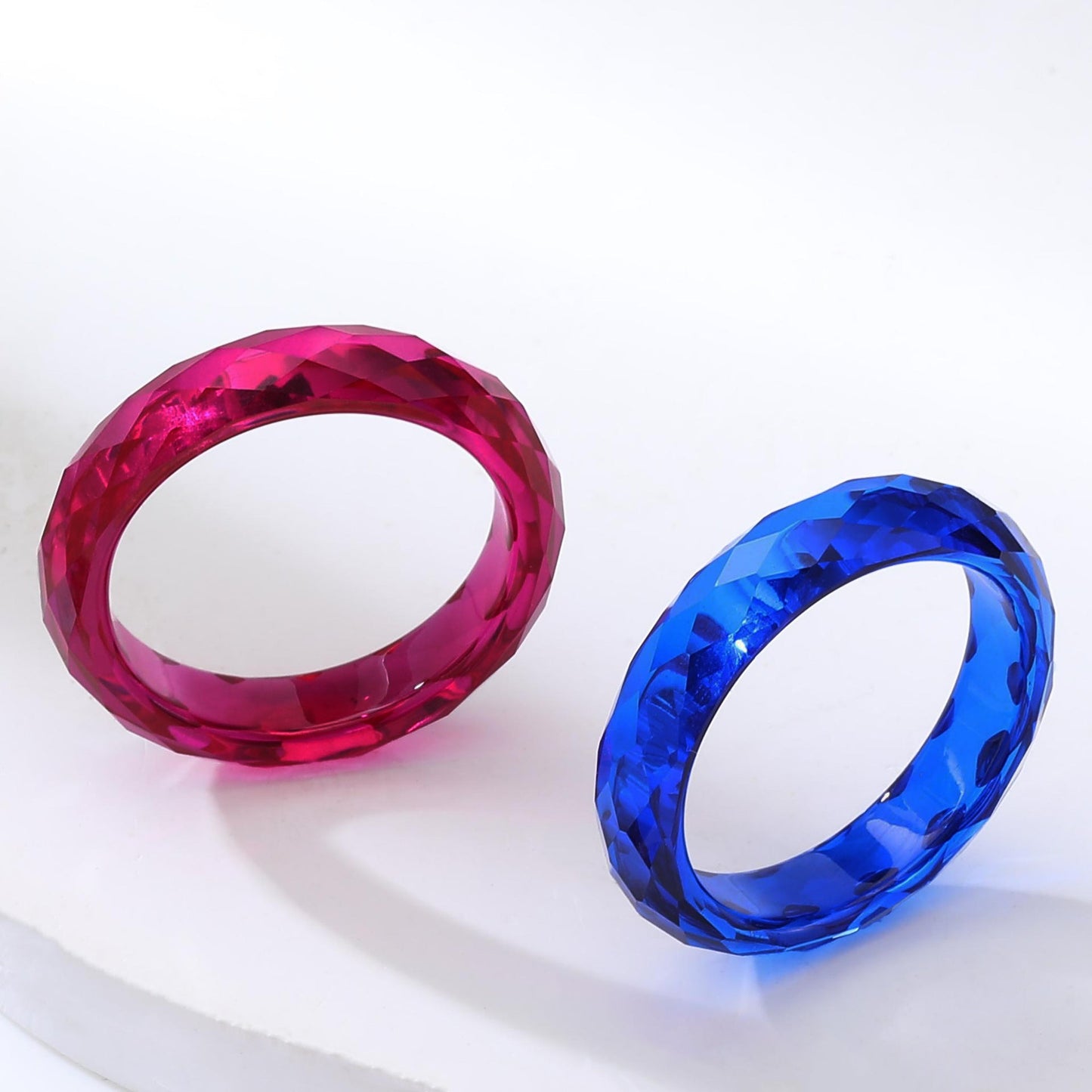 Lab Grown Corundum Ring Blue Red | JIMMY JEWELRY