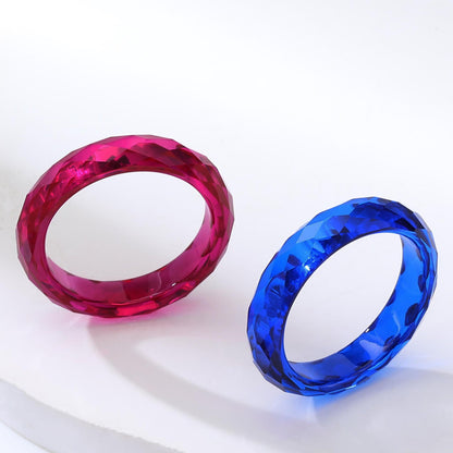 Lab Grown Corundum Ring Blue Red | JIMMY JEWELRY