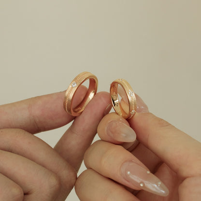 Non Fade Jewellery Couple Engage Rings