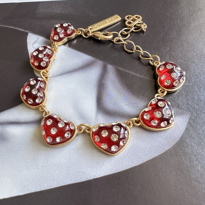 Oscar de la Renta Sweet Vintage Matte Heart Bracelet women