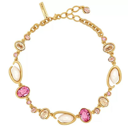 Oscar de la Renta O-Ring Glass Pearl Necklace women