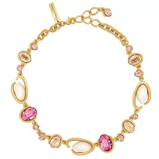 Oscar de la Renta O-Ring Glass Pearl Necklace women