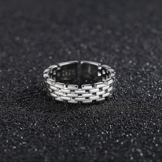 Men's Geometric Minimalist Ring Open-style