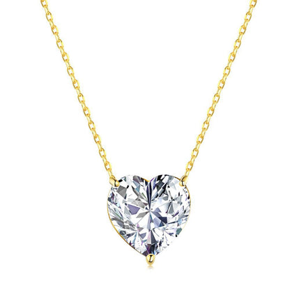 Trendy Heart Shape Engagement Necklace