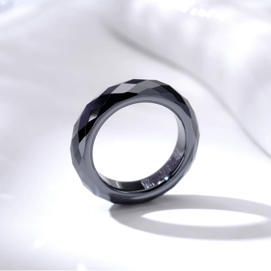 Lab Grown Diamond Band Wedding Ring ｜ Black | JIMMY JEWELRY