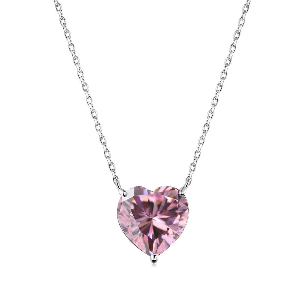 Trendy Heart Shape Engagement Necklace