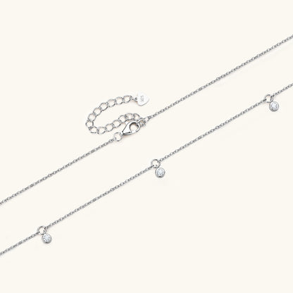 Sparkling Moissanite Dot Necklace