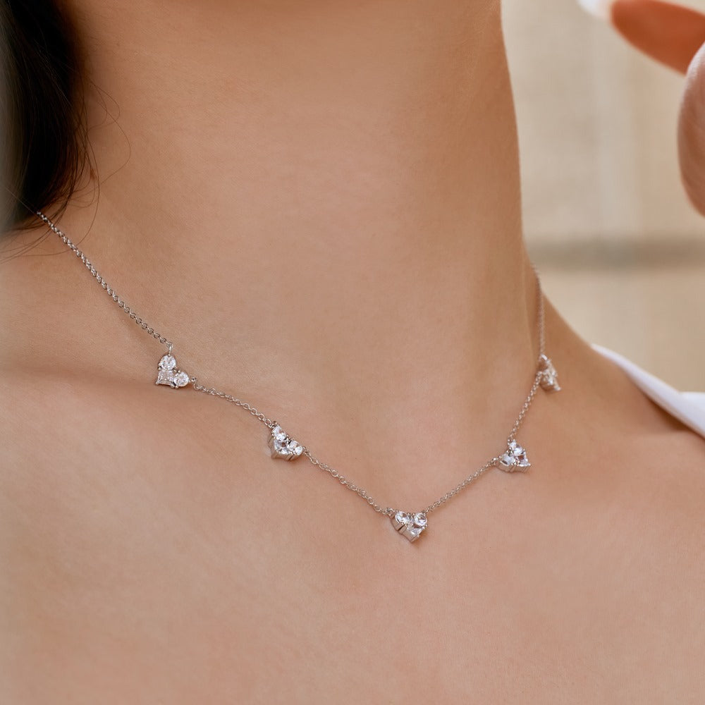 Heart-shape Stone 5A Zirconia Pendant Necklace Jewellery