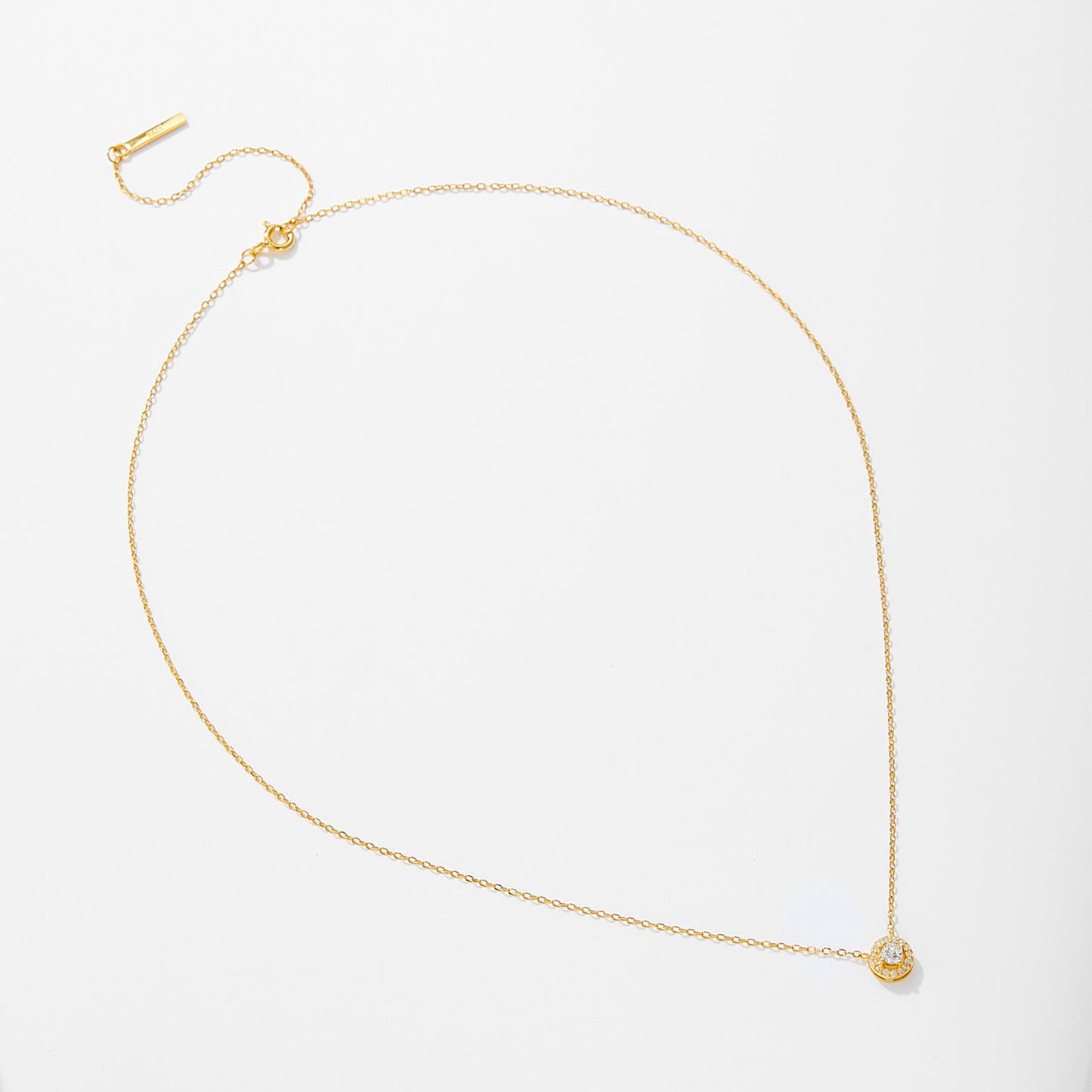 925Silver Sparkling Round Teardrop Pear Shaped Zircon Pendant Necklace