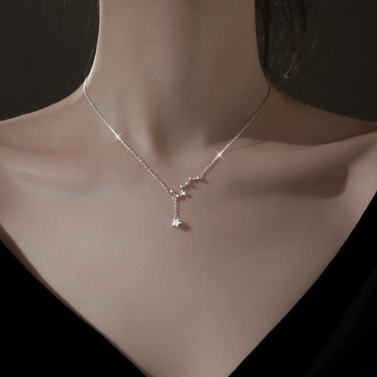 s925 sterling silver Big Dipper pendant necklace women