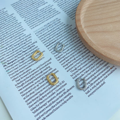 unique silver hoop earrings