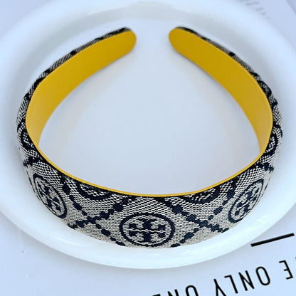 Tory Burch logo pattern fabric headband