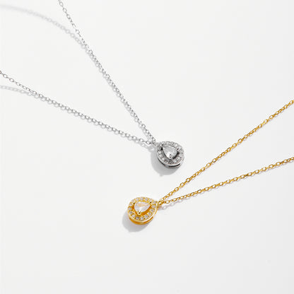 Toi et Moi Zircon Pendant Necklace