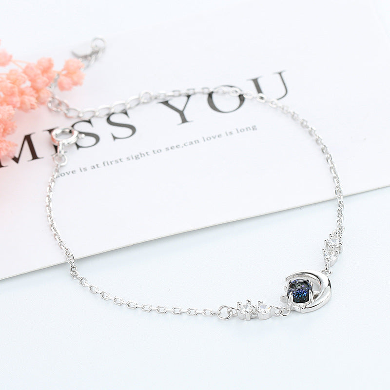 Celestial Moon & Star Charm Bracelet