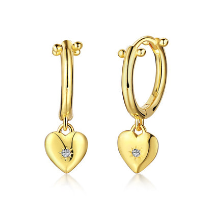 ari heart earrings