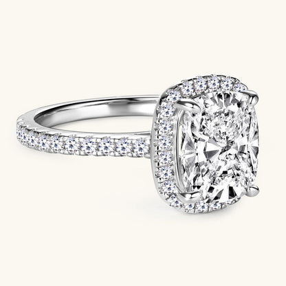 Moissanite Halo Ring