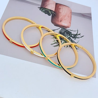 Tory Burch minimalist enamel metal bracelet