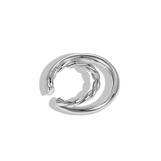 women`s silver ear clips