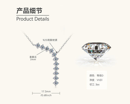 Moissanite Y-Drop Necklace