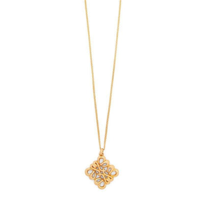 LOEWE Hollow Square Design Necklace Unisex