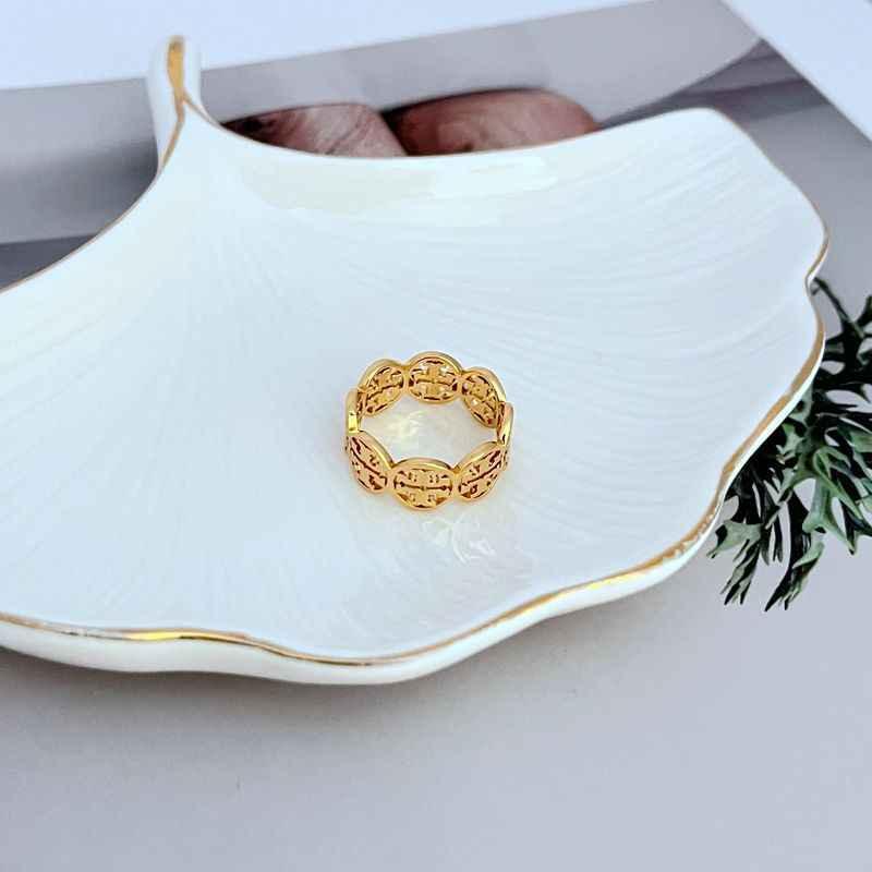 Tory Burch Openwork Metal Ring - JIMMY JEWELRY 01