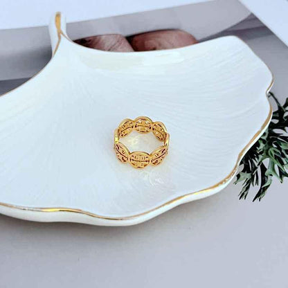 Tory Burch Openwork Metal Ring - JIMMY JEWELRY 01