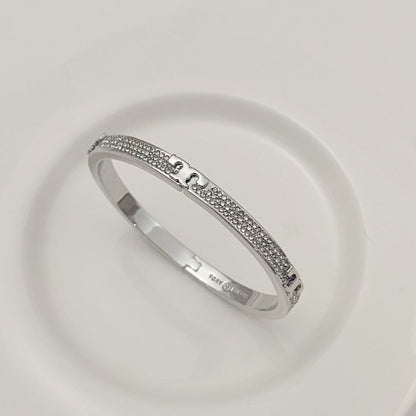 Tory Burch Exquisite Pave Diamond Openable Bangle women