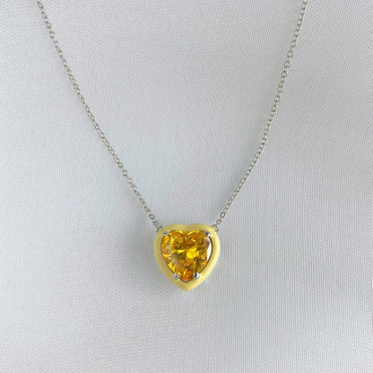 Heart Enamel Necklace