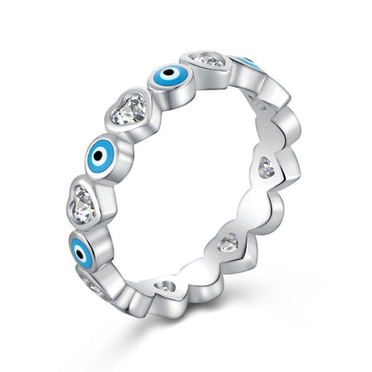 big evil eye ring