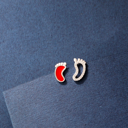 Foot Feet Stud Earrings