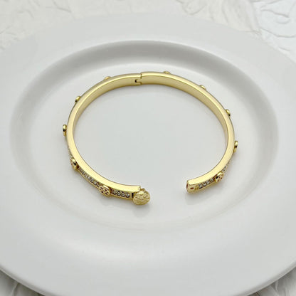 Tory Burch Diamond-Encrusted Metal Bracelet women Open