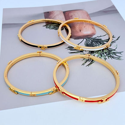 Tory Burch Enamel T Bracelet