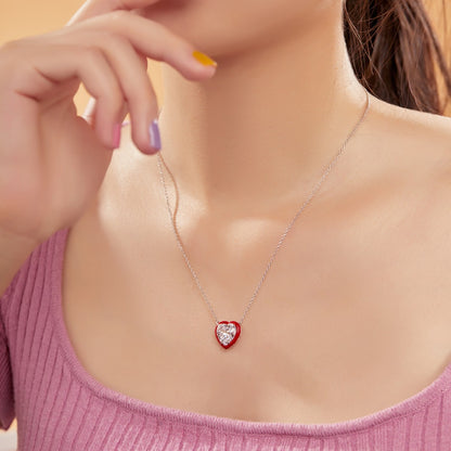 Heart Enamel Necklace