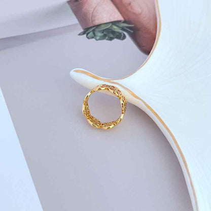 Tory Burch Openwork Metal Ring - JIMMY JEWELRY 01