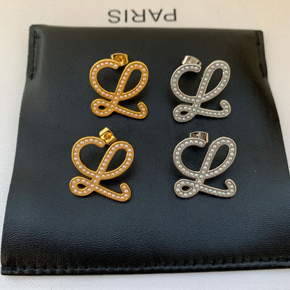 LOEWE Geometric Pearl-Encrusted Earrings Women - Perfect for Everyday Use