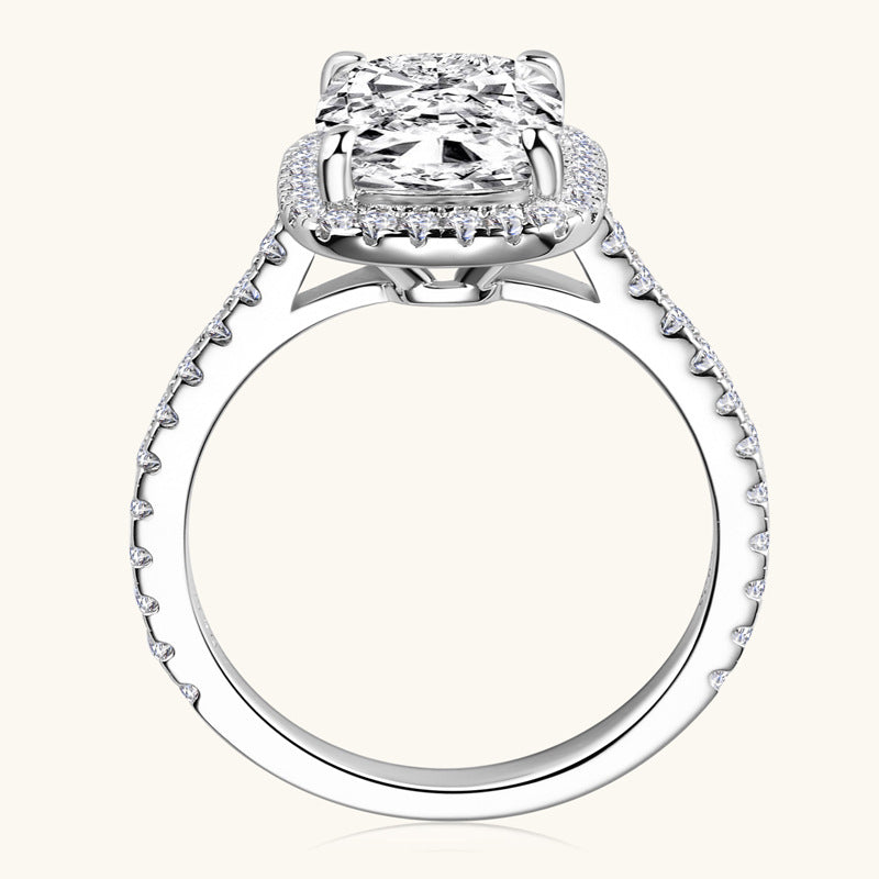 Moissanite Halo Ring