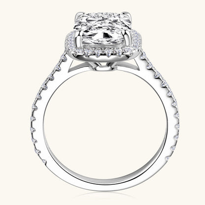 Moissanite Halo Ring