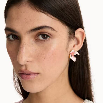 Oscar de la Renta — Fresh & Sweet Enamel Floral Earrings