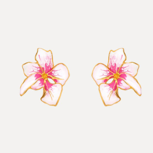 Oscar de la Renta — Fresh & Sweet Enamel Floral Earrings