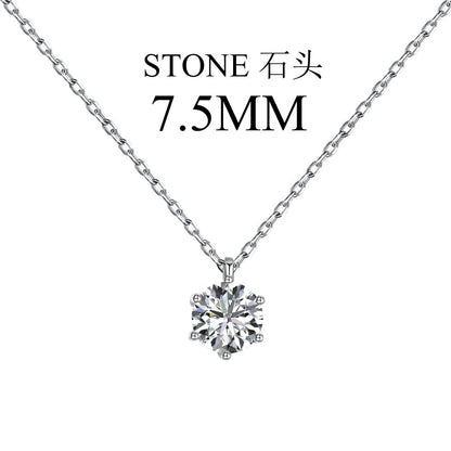 Solitaire 5A Zirconia Jewelry Pendant Necklace