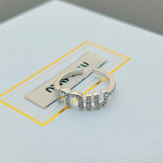 Miu Miu Super Sparkling Open Ring