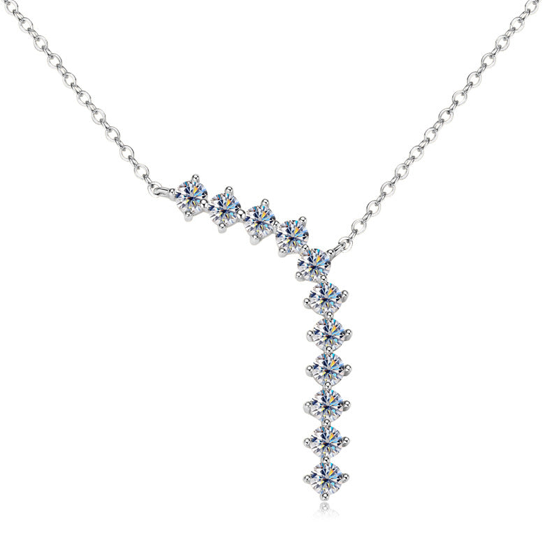 Moissanite Y-Drop Necklace