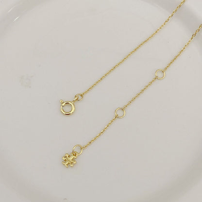 Tory Burch Minimalist Polished Logo Pendant Necklace