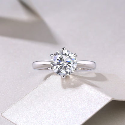 hidden halo oval moissanite engagement ring