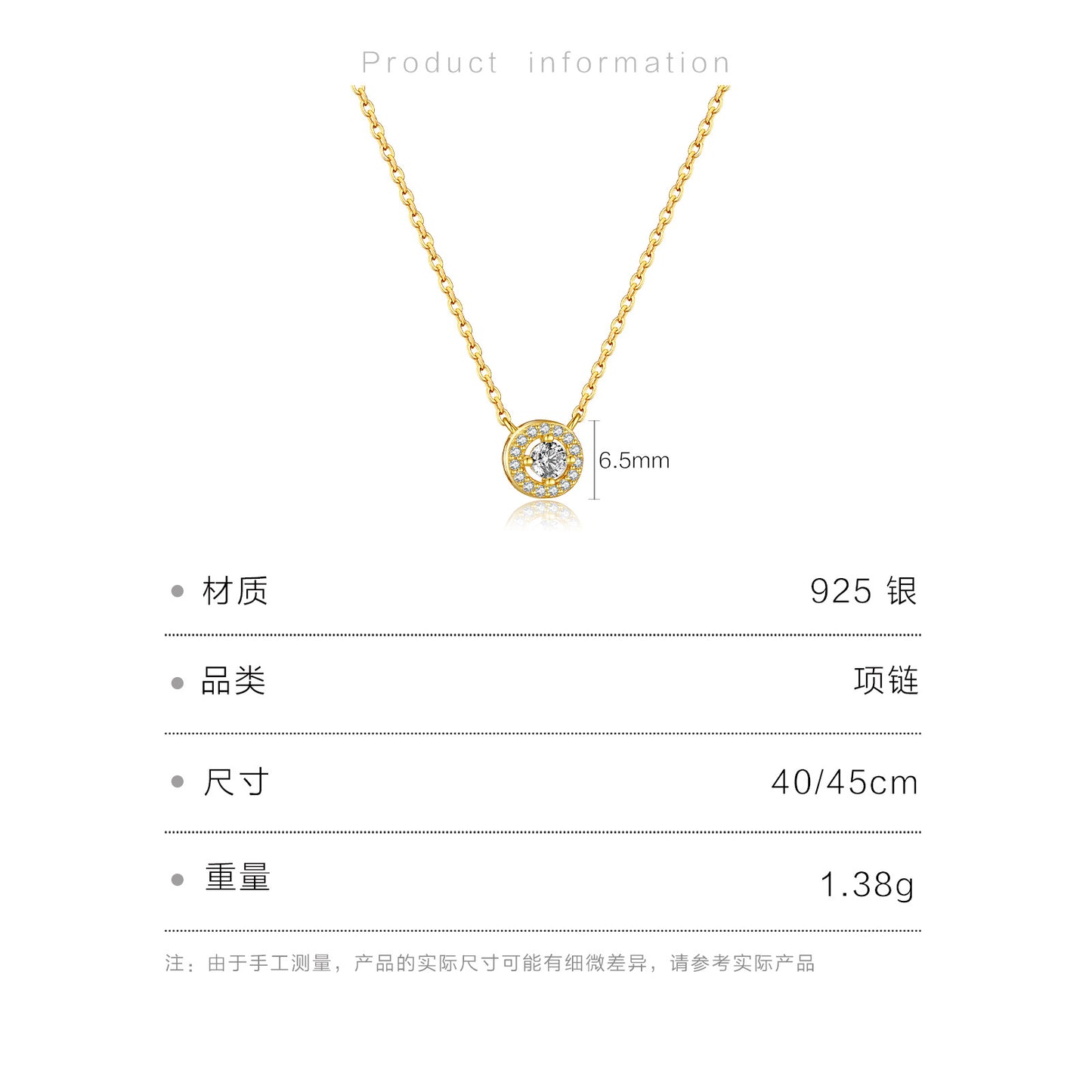 Toi et Moi Zircon Pendant Necklace