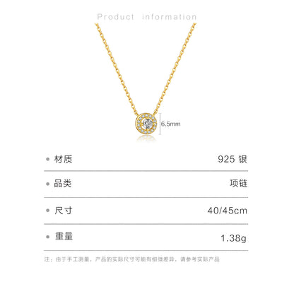 Toi et Moi Zircon Pendant Necklace
