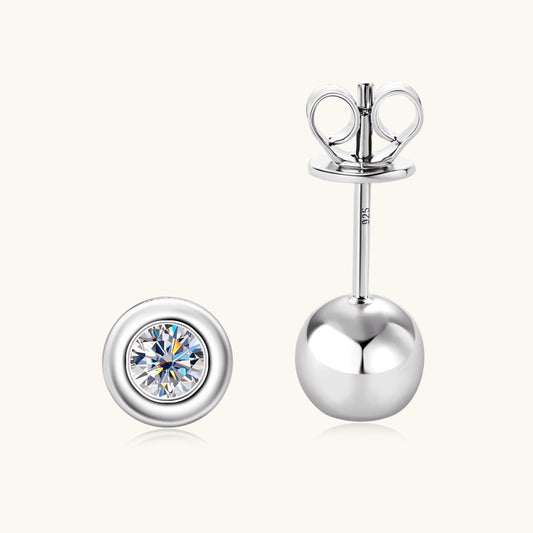 Simple Moissanite Stud Earrings