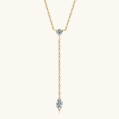 Elegant Moissanite Y Pendant Necklace