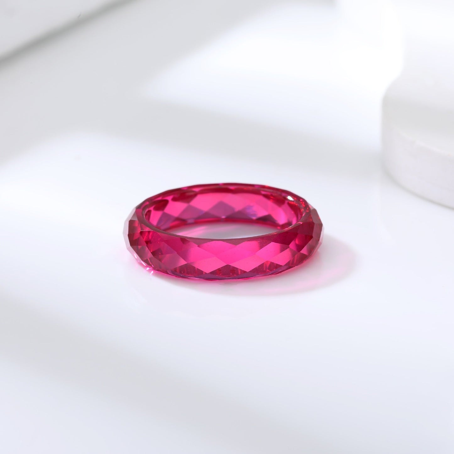 Lab Grown Corundum Ring Blue Red | JIMMY JEWELRY