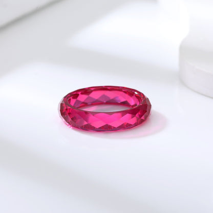 Lab Grown Corundum Ring Blue Red | JIMMY JEWELRY